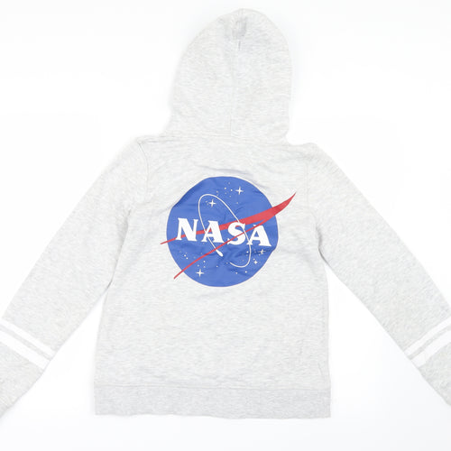 H&M Girls Grey   Pullover Hoodie Size 13-14 Years  - NASA