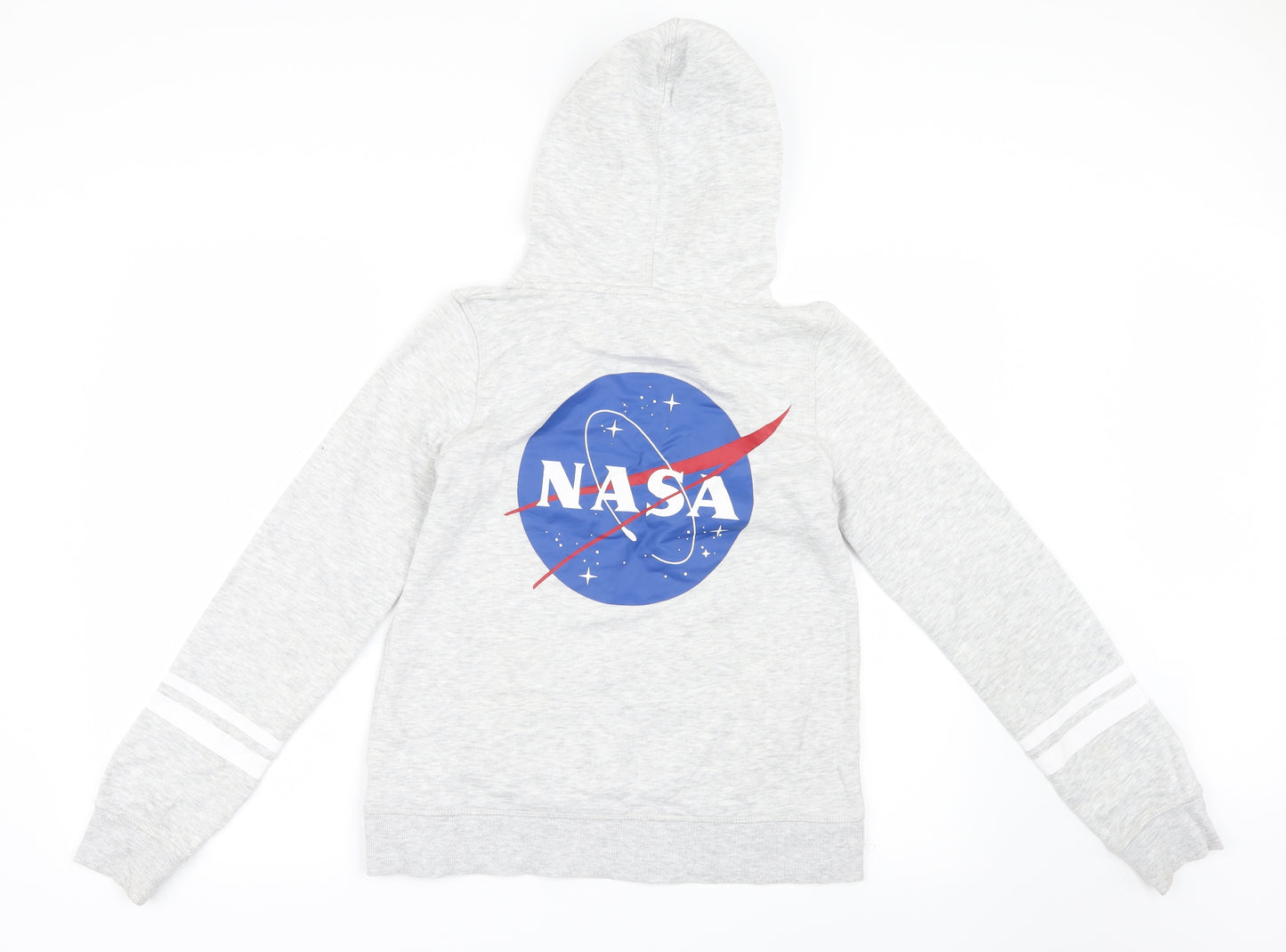 H&M Girls Grey   Pullover Hoodie Size 13-14 Years  - NASA
