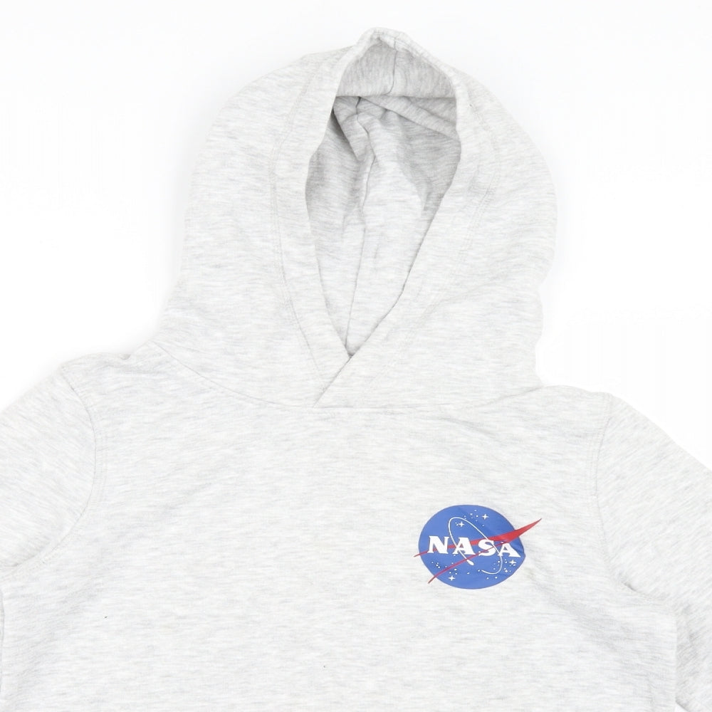 H&M Girls Grey   Pullover Hoodie Size 13-14 Years  - NASA
