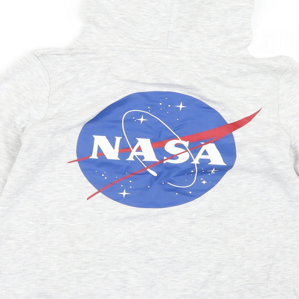 H&M Girls Grey   Pullover Hoodie Size 13-14 Years  - NASA