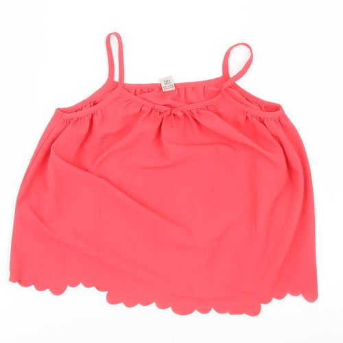 Tu  Girls Pink  Mesh Camisole Blouse Size 7 Years