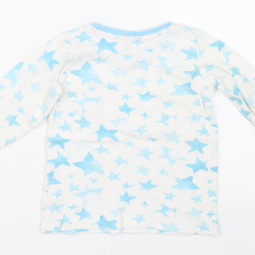NEXT Girls Blue Geometric  Top Pyjama Top Size 2-3 Years  - Stars