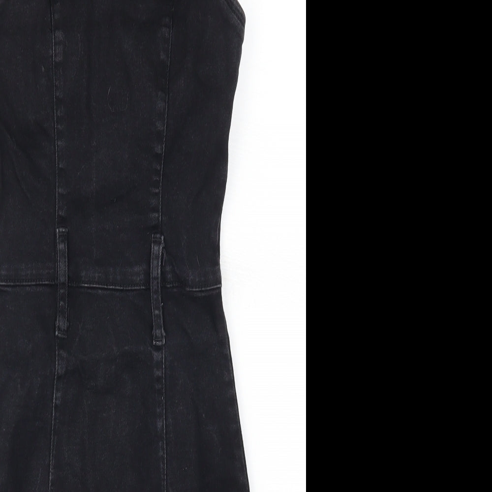Denim Co Womens Black  Denim Mini  Size 4