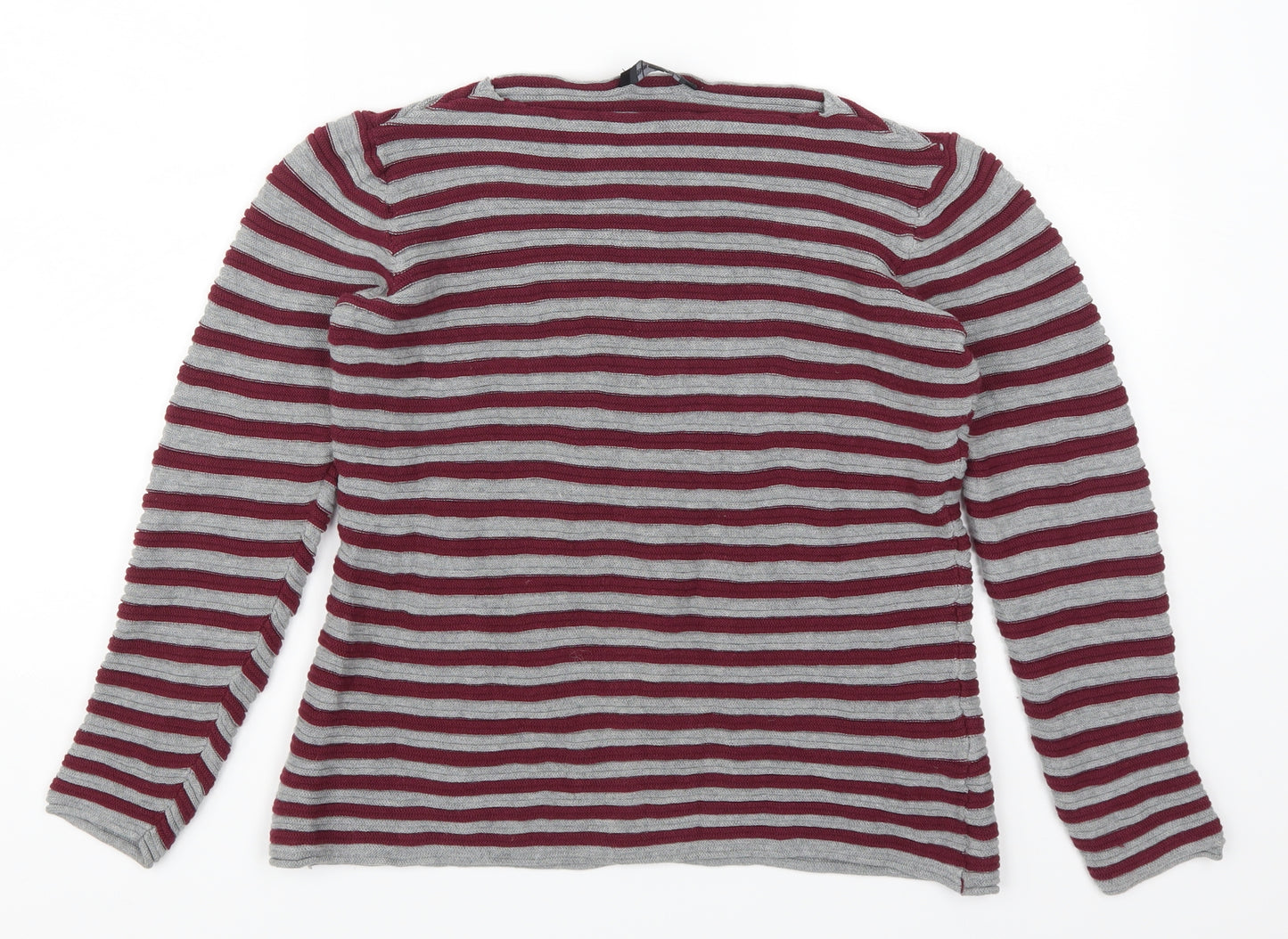 Bexleys Womens Red Striped  Pullover Jumper Size S
