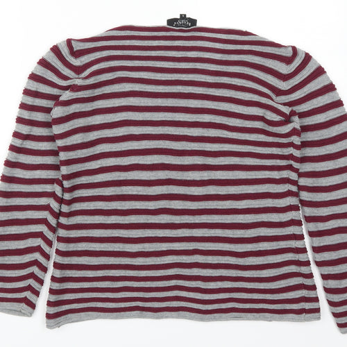 Bexleys Womens Red Striped  Pullover Jumper Size S