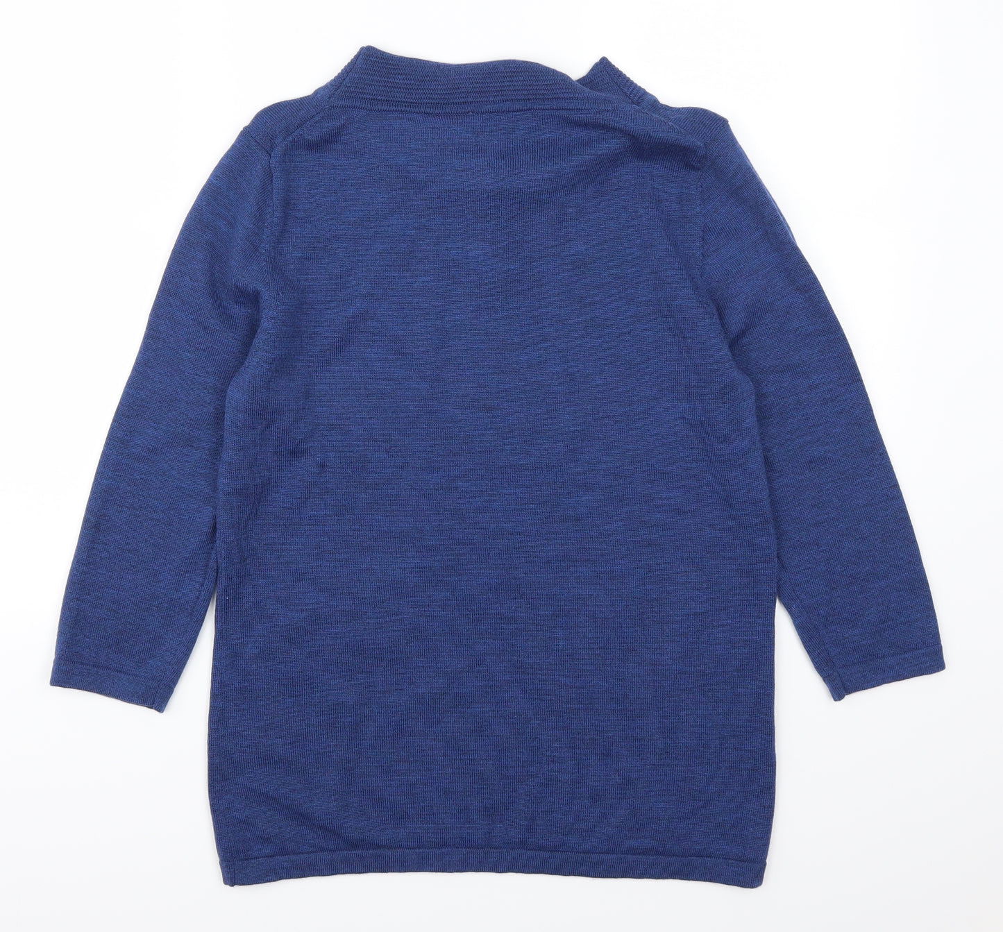 Poppy Womens Blue   Pullover Jumper Size 14  - Keyhole