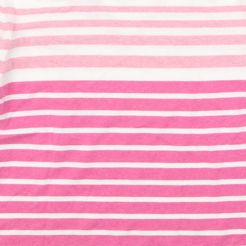David Nieper Womens Pink Striped  Pullover Jumper Size 14