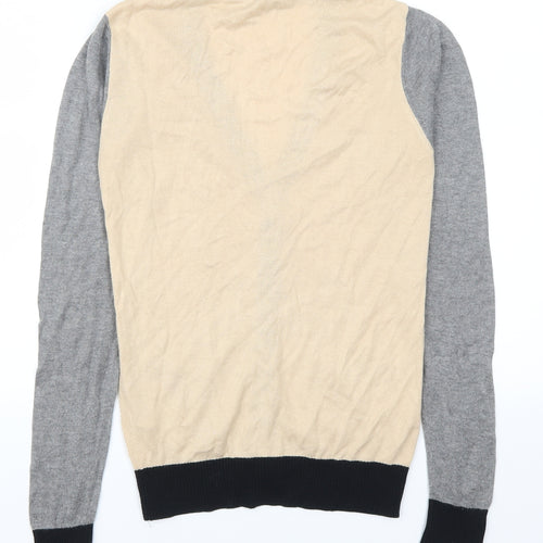 Atmosphere Womens Beige   Cardigan Jumper Size 8  - Colour Block