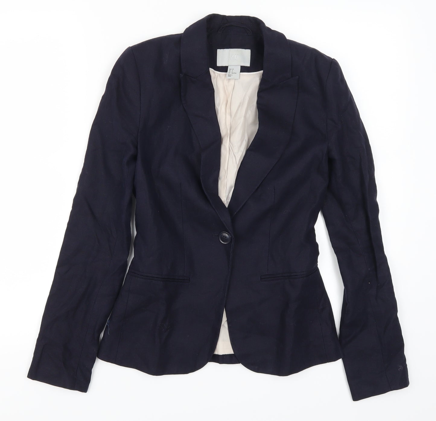 H&M Womens Blue   Jacket Suit Jacket Size 4