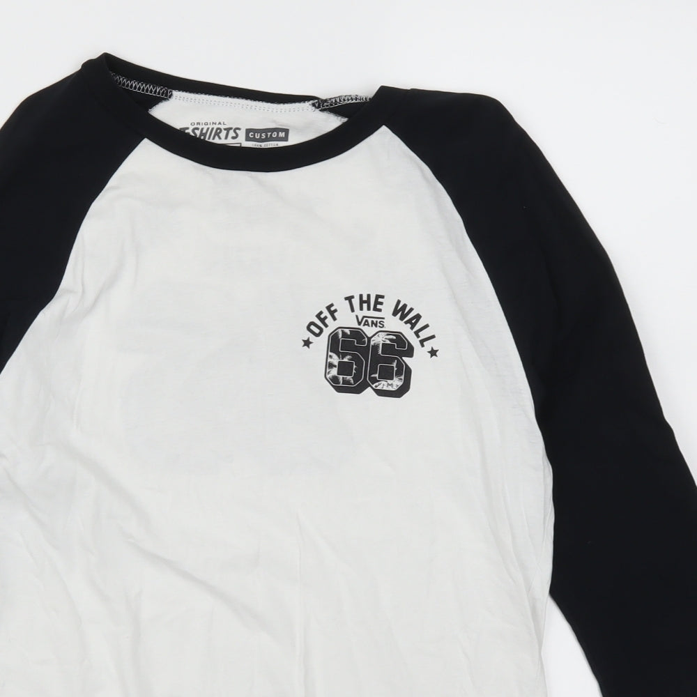 VANS Mens Black    T-Shirt Size S  - Off the Wall