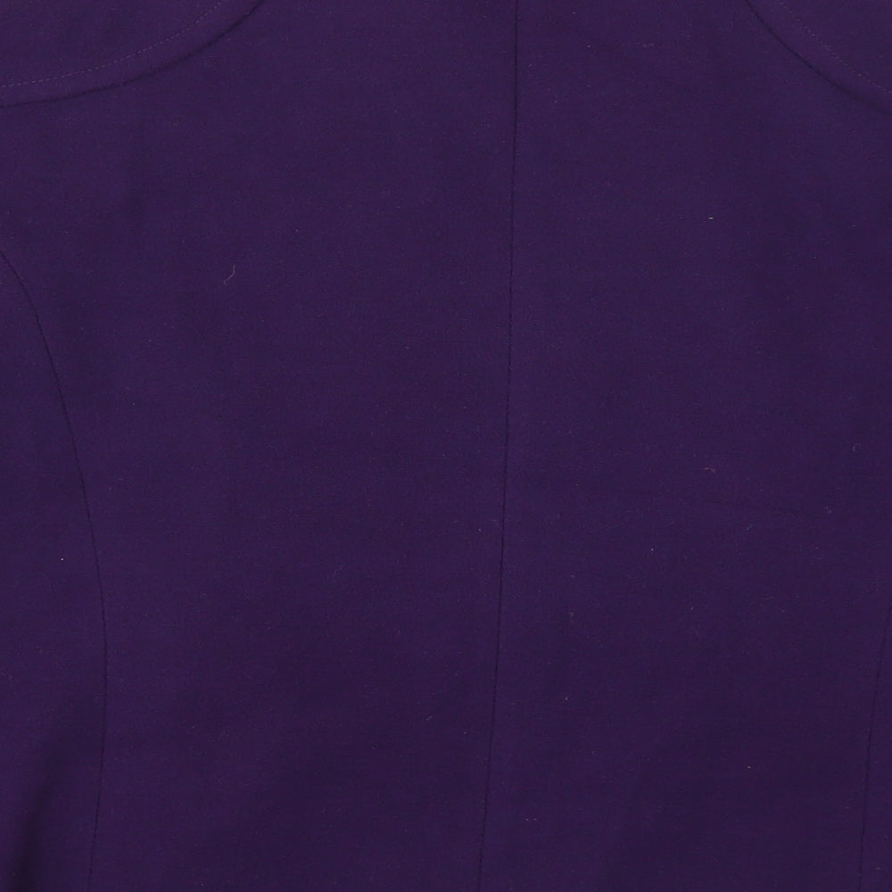 Bonmarché Womens Purple   Pea Coat Coat Size 22