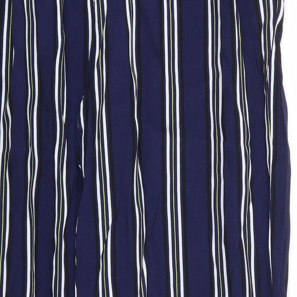 F&F Womens Blue Striped  Trousers  Size 10 L27 in