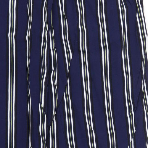 F&F Womens Blue Striped  Trousers  Size 10 L27 in