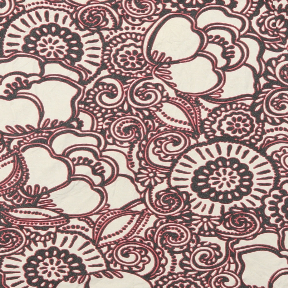 Soon Womens Pink Geometric  Basic T-Shirt Size 20