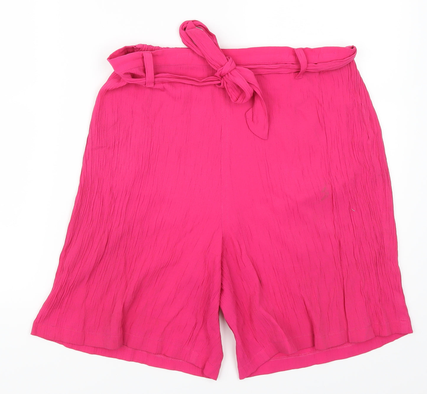 F&F Womens Pink   Paperbag Shorts Size 14