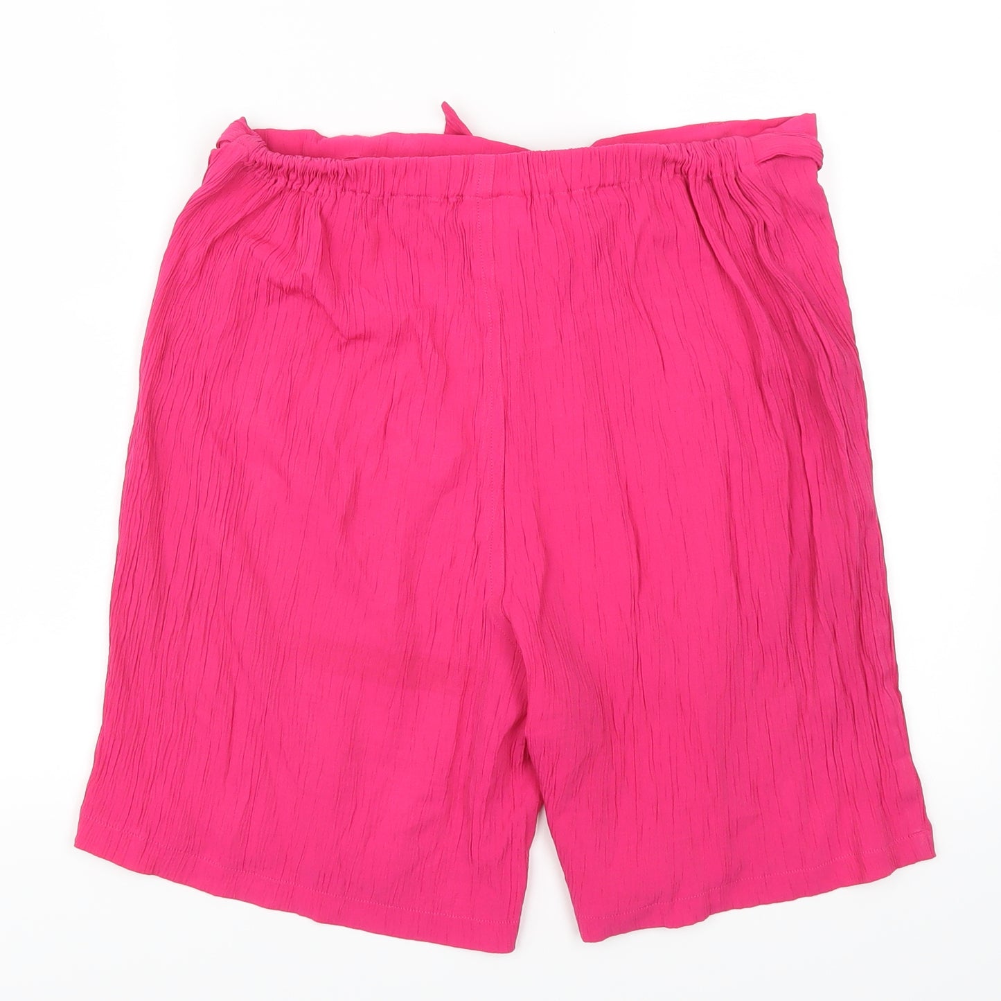 F&F Womens Pink   Paperbag Shorts Size 14