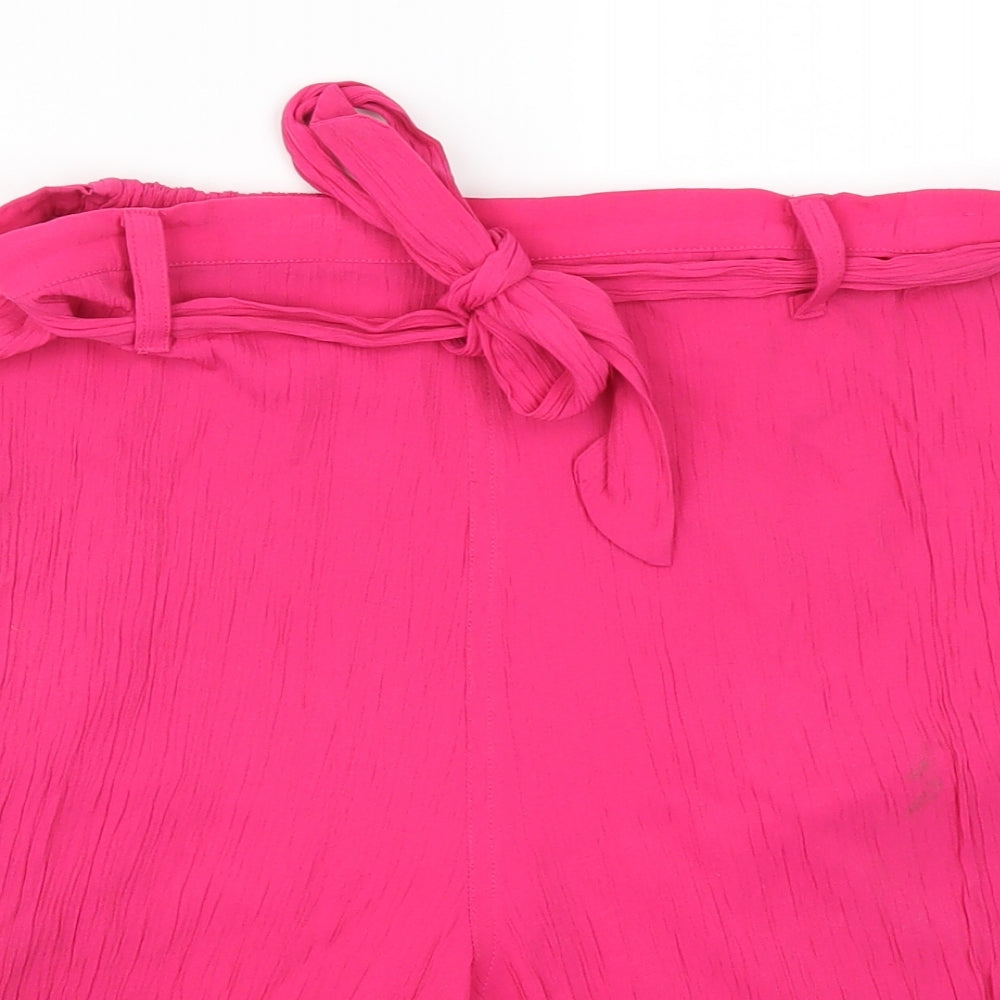 F&F Womens Pink   Paperbag Shorts Size 14