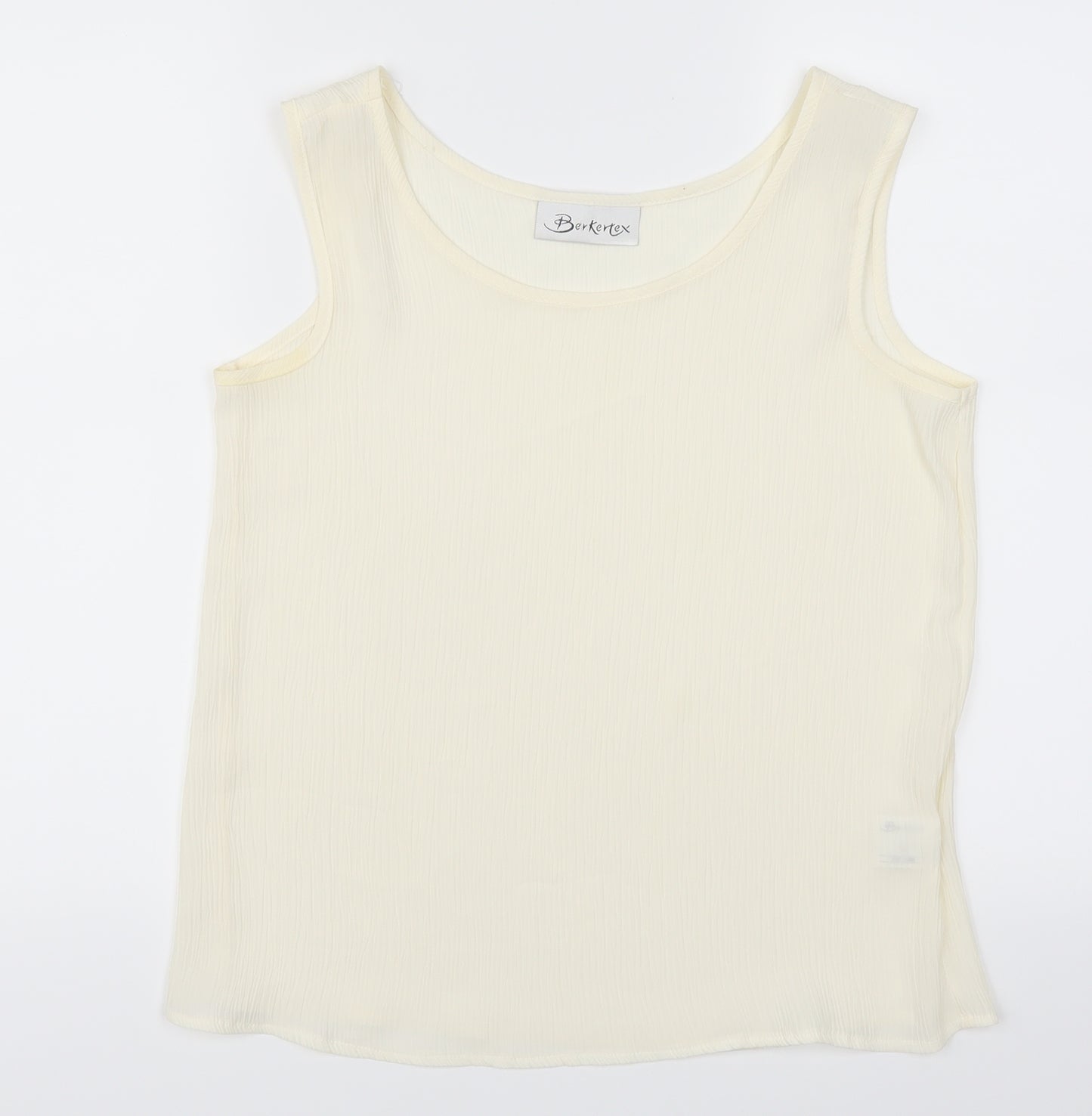 Berkertex Womens Ivory   Basic Tank Size 12
