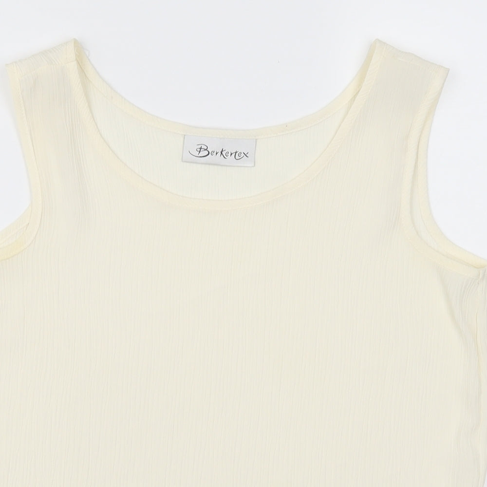 Berkertex Womens Ivory   Basic Tank Size 12