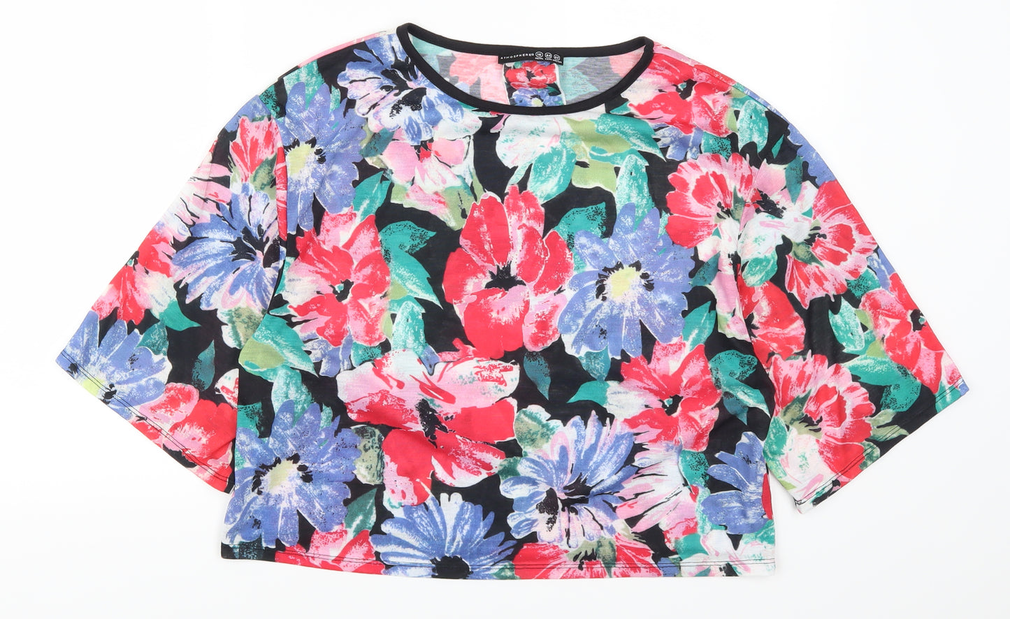 Atmosphere Womens Multicoloured Floral  Basic T-Shirt Size 16