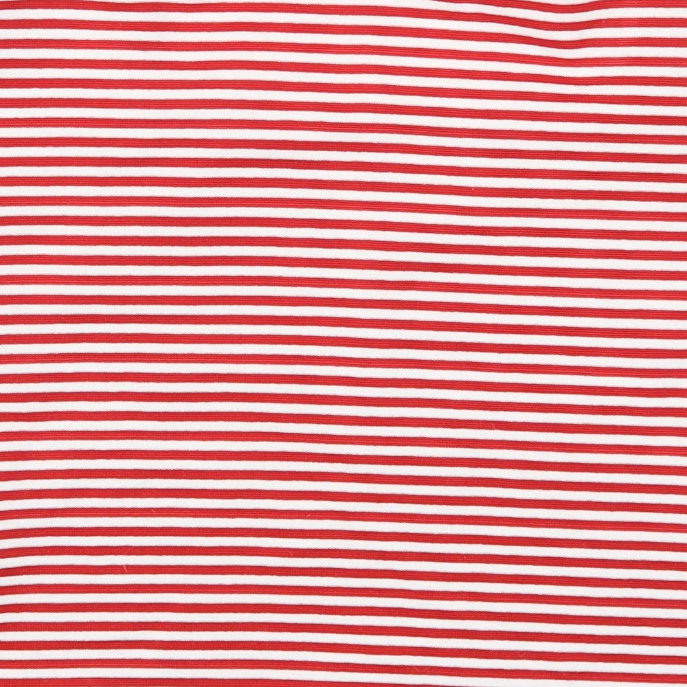 Design Essentials Womens Red Striped  Basic T-Shirt Size L