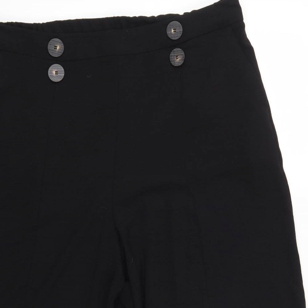 Nutmeg Womens Black   Bermuda Shorts Size 16