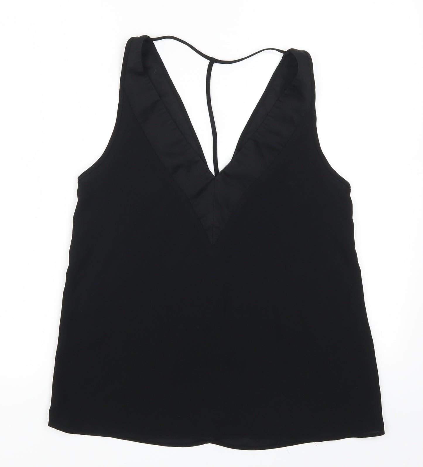 River Island Womens Black   Basic Tank Size 8