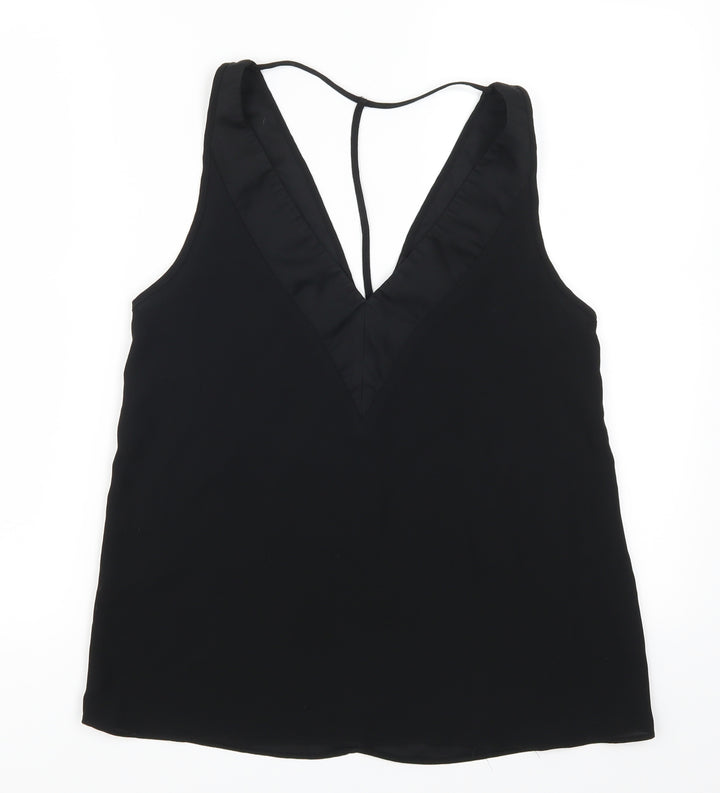 River Island Womens Black   Basic Tank Size 8