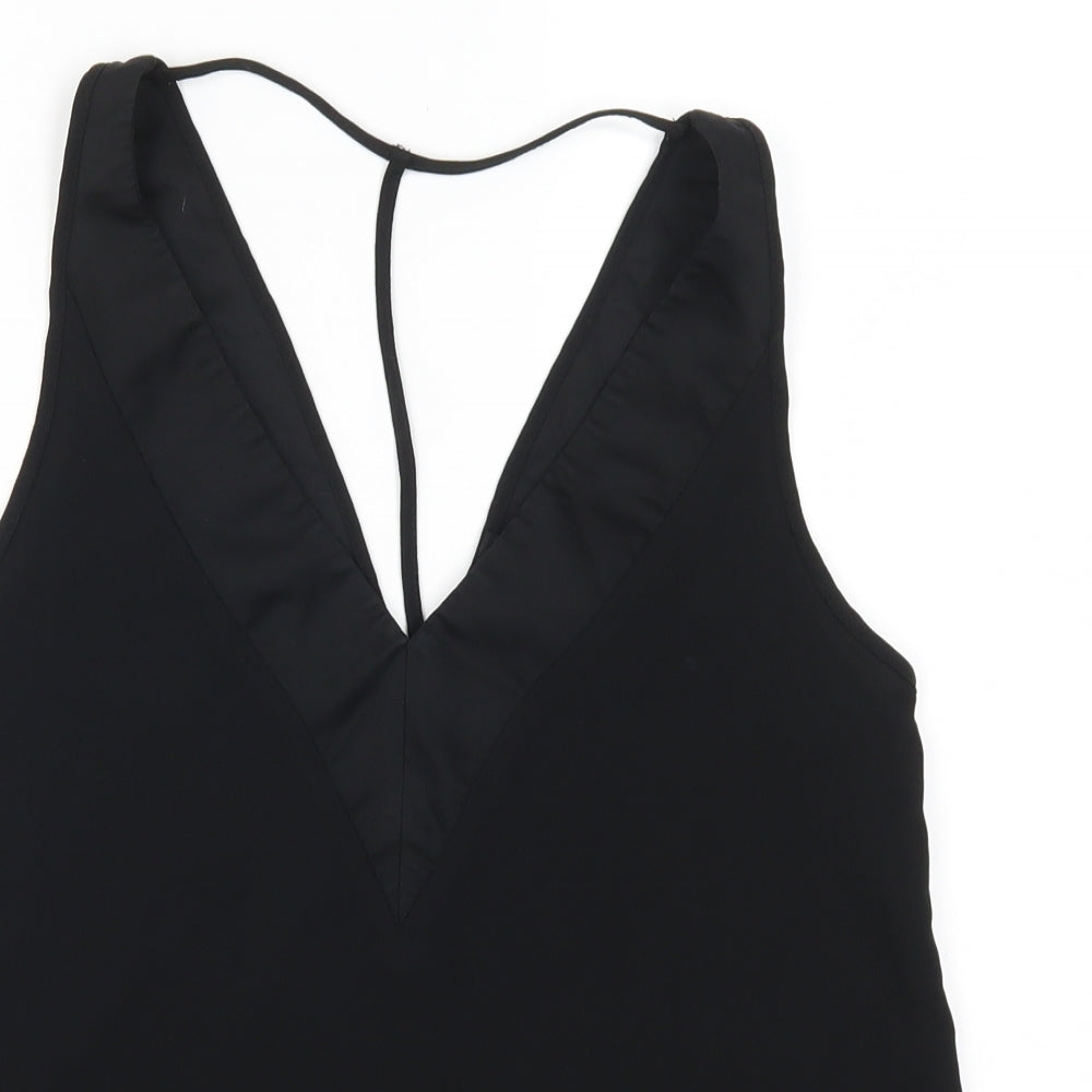 River Island Womens Black   Basic Tank Size 8