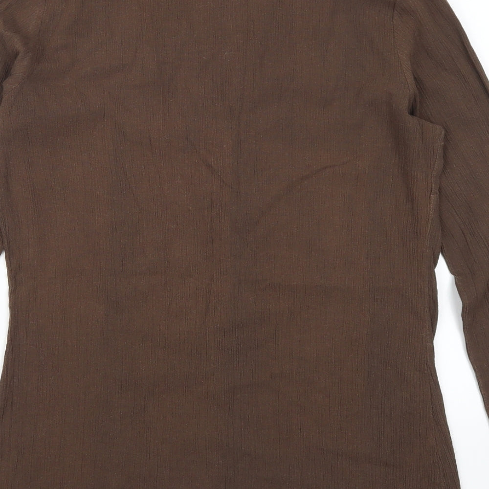 New Look Womens Brown   Basic T-Shirt Size 12