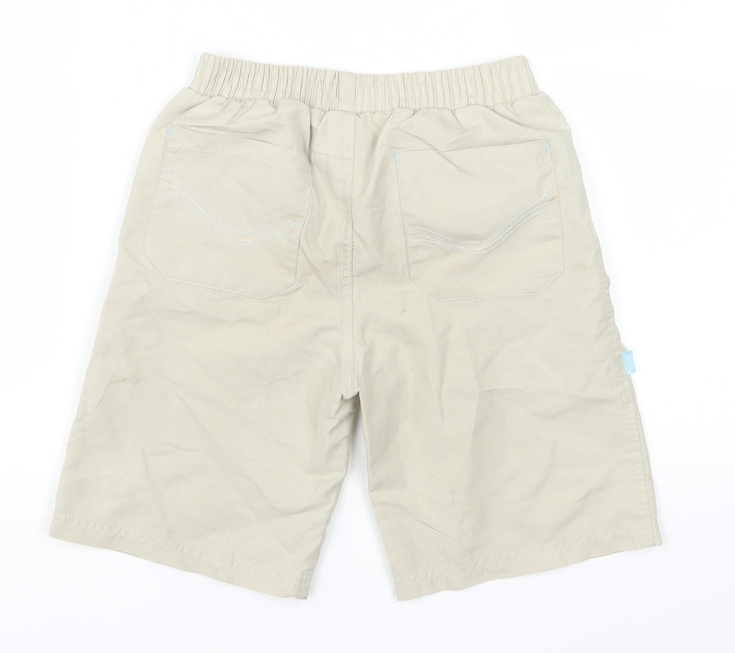 Dopodopo Boys Beige   Utility Shorts Size 7 Years - Home Wood 32
