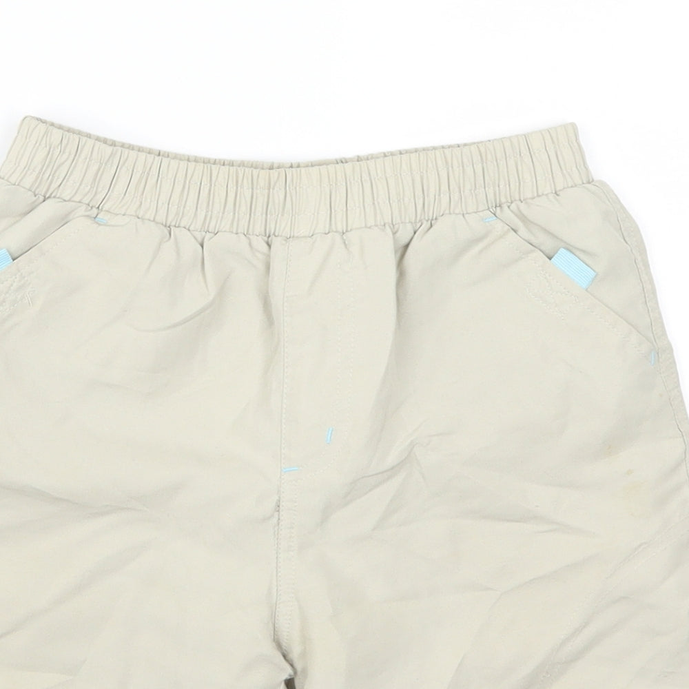 Dopodopo Boys Beige   Utility Shorts Size 7 Years - Home Wood 32