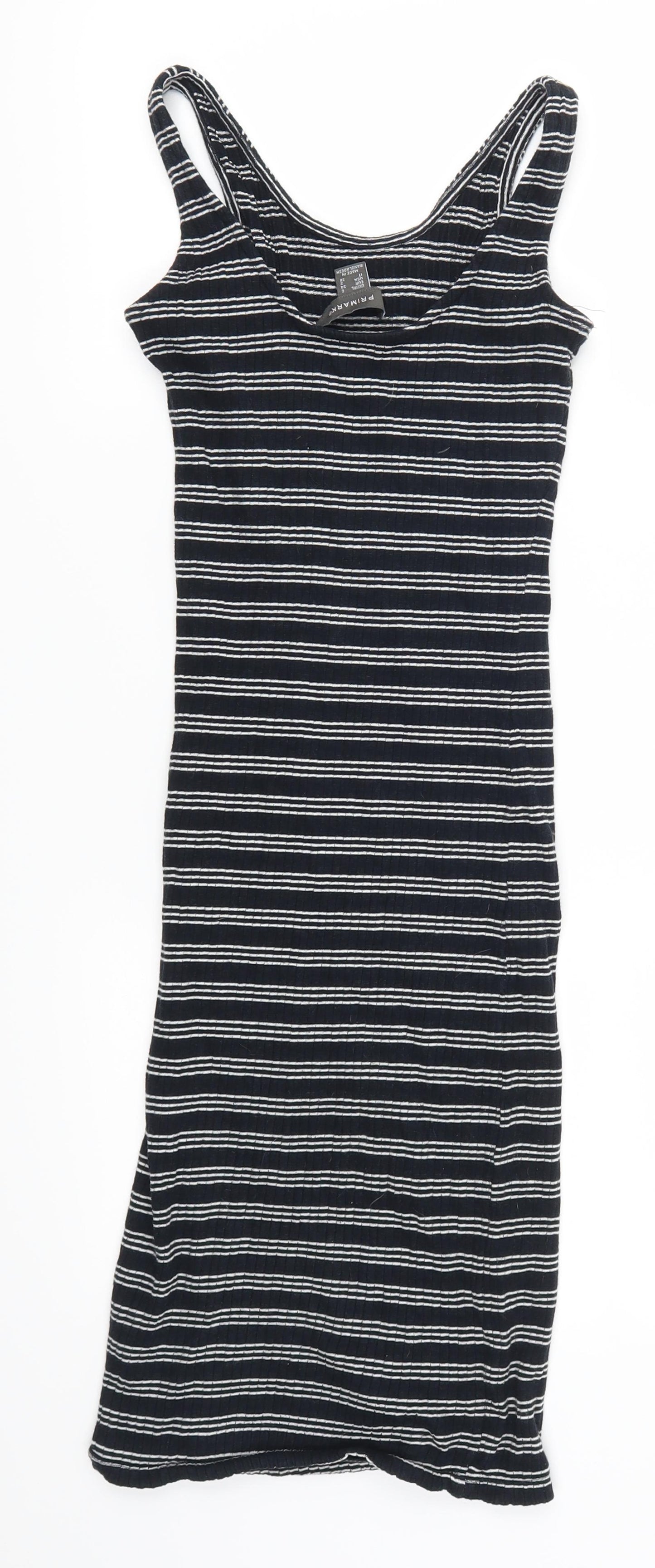 Primark Womens Blue Striped  Tank Dress  Size 6