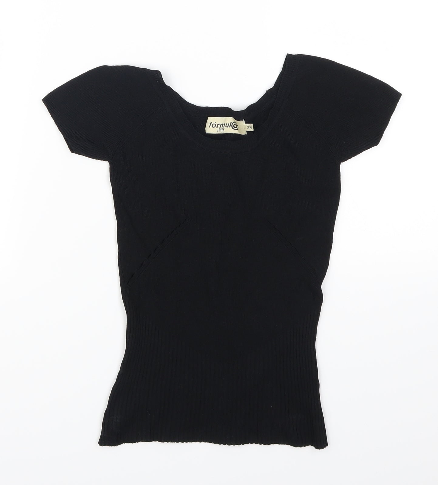 Formula Womens Black   Basic T-Shirt Size 10