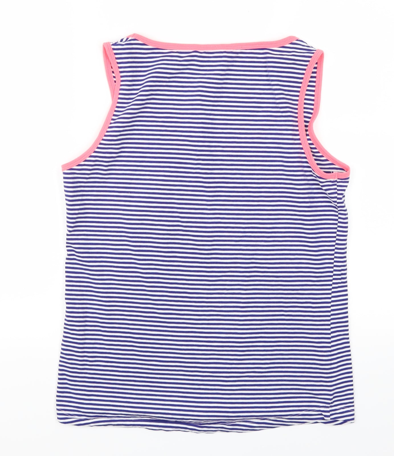Joules Womens Blue Striped  Basic Tank Size 14