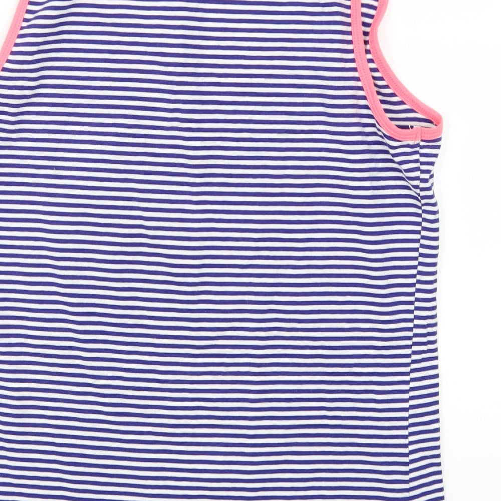 Joules Womens Blue Striped  Basic Tank Size 14