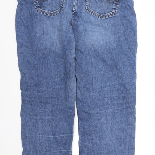 NEXT Womens Blue  Denim Straight Jeans Size 16 L26 in