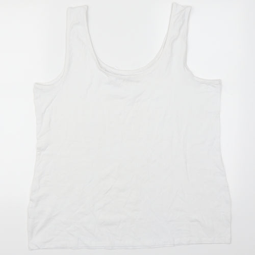 NEXT Womens White   Basic Tank Size 22