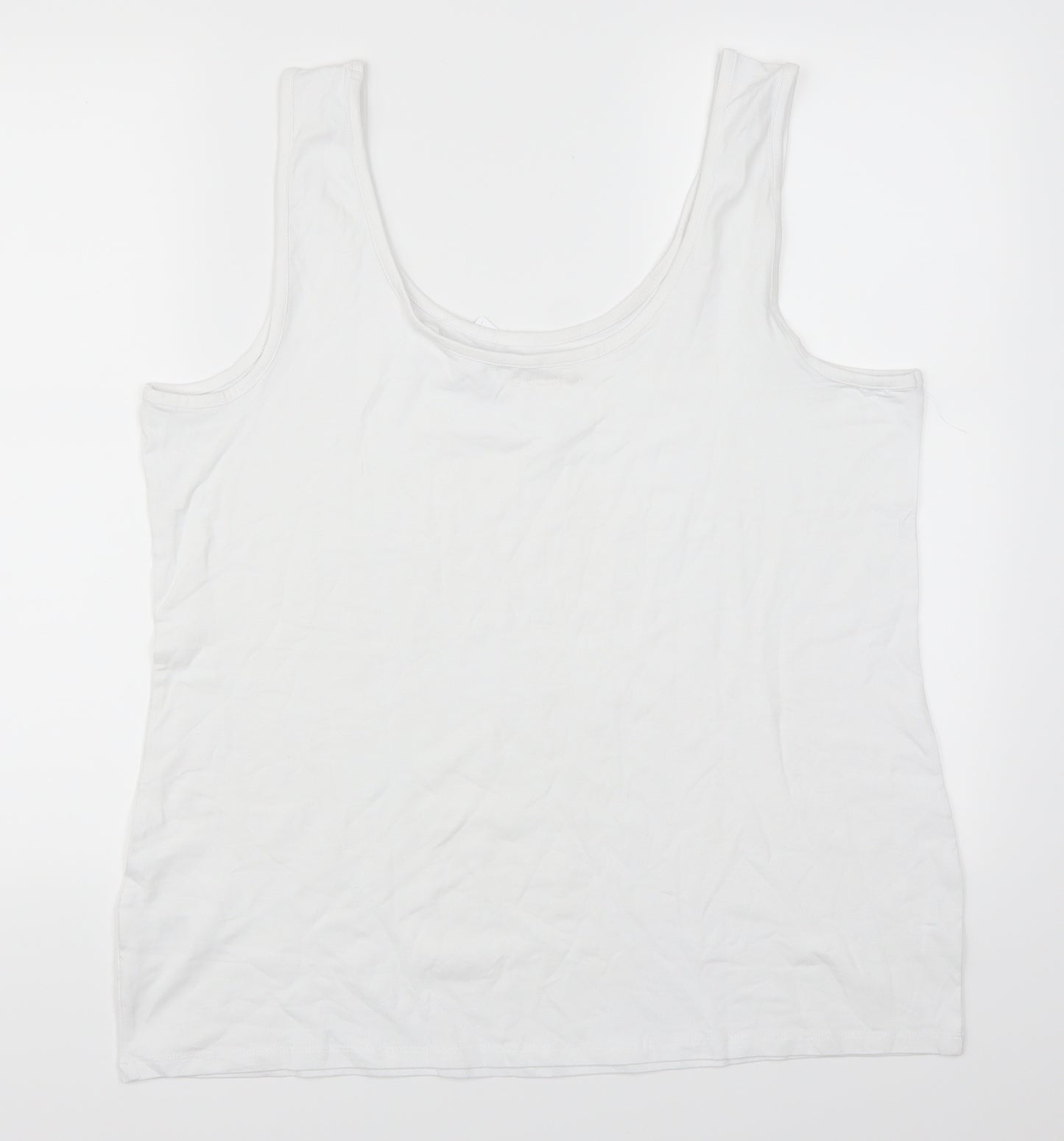 NEXT Womens White   Basic Tank Size 22