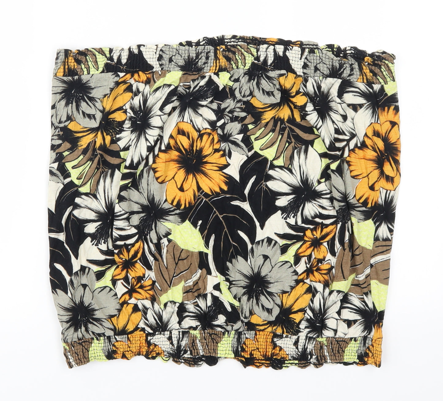 NEXT Womens Orange Floral  Basic Tank Size 20