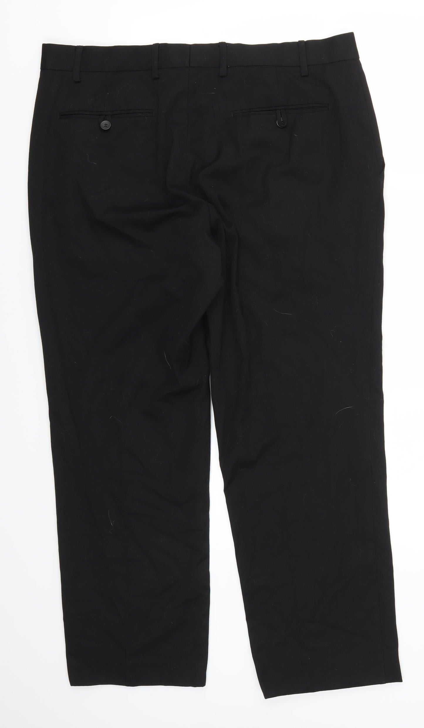 F&F Mens Black   Trousers  Size 38 L29 in