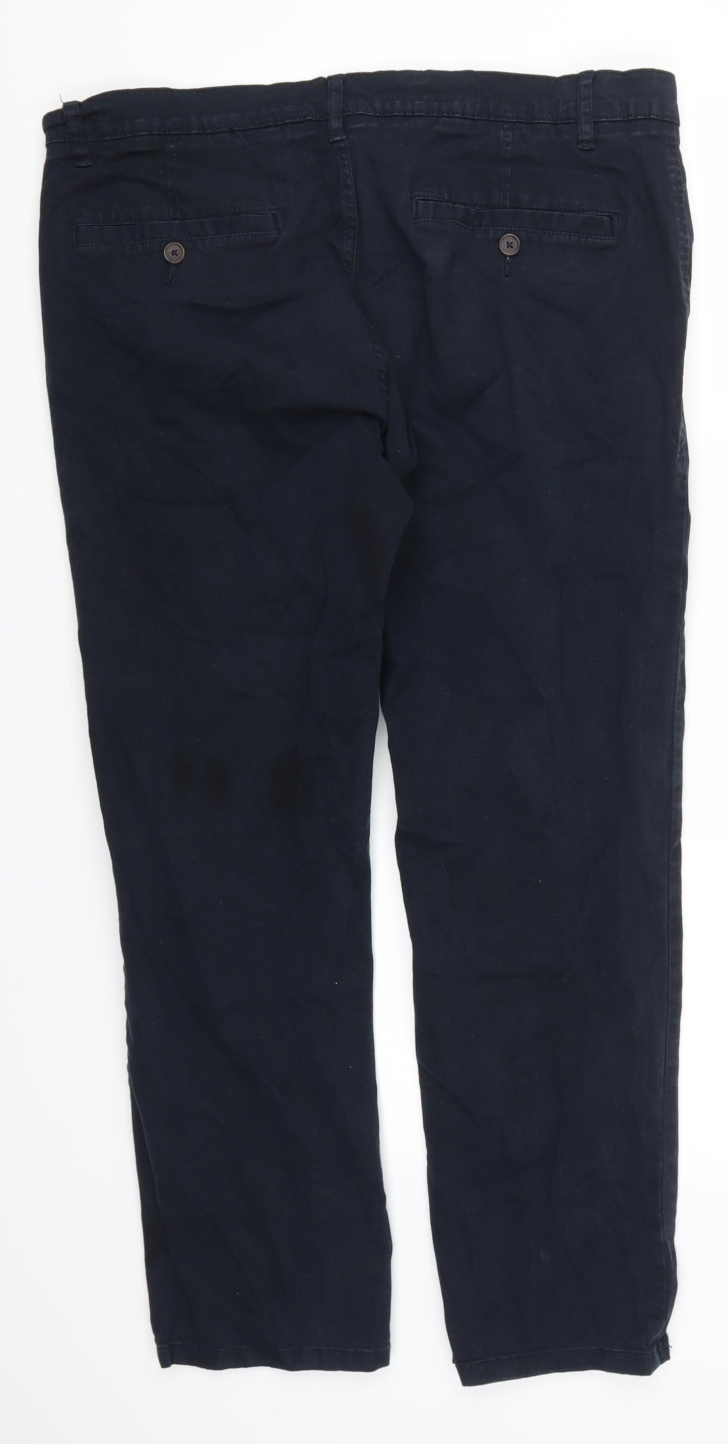F&F Mens Blue   Chino Trousers Size 38 L30 in