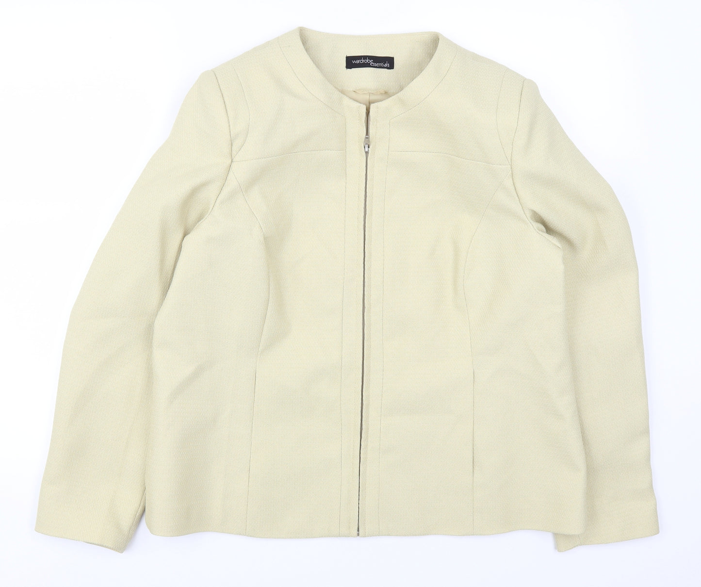 Wardrobe Essentials Womens Beige   Jacket  Size 16