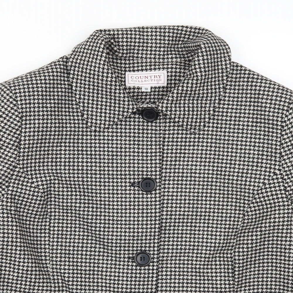 Country Collection Womens Grey   Jacket Coat Size 18