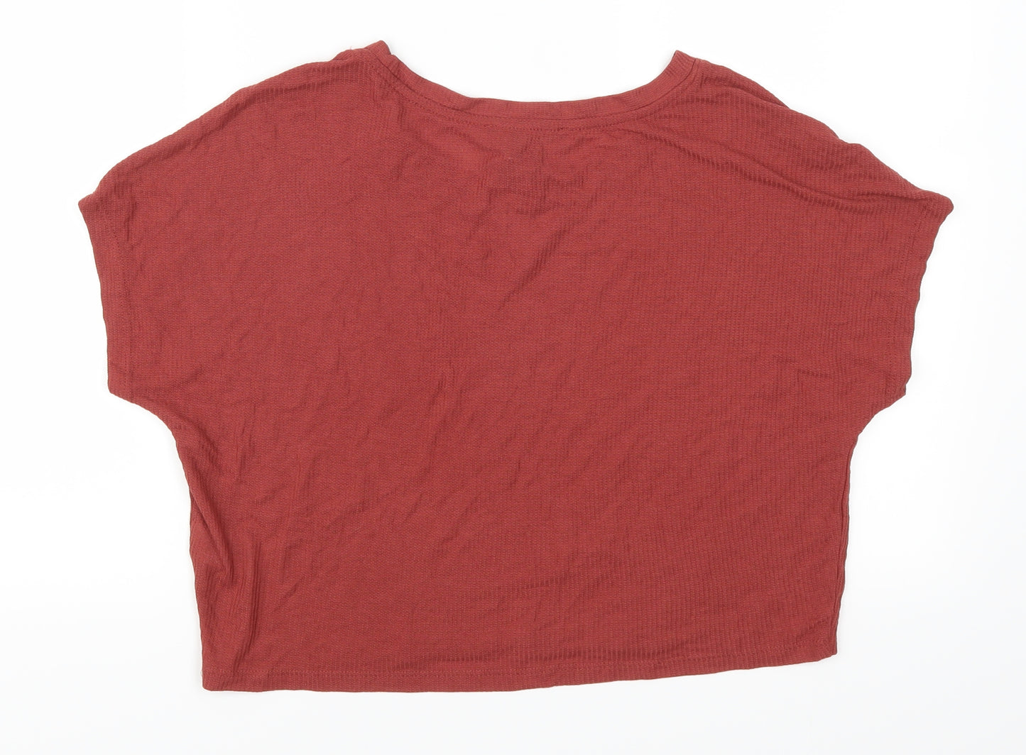 Primark Womens Red   Cropped T-Shirt Size 14