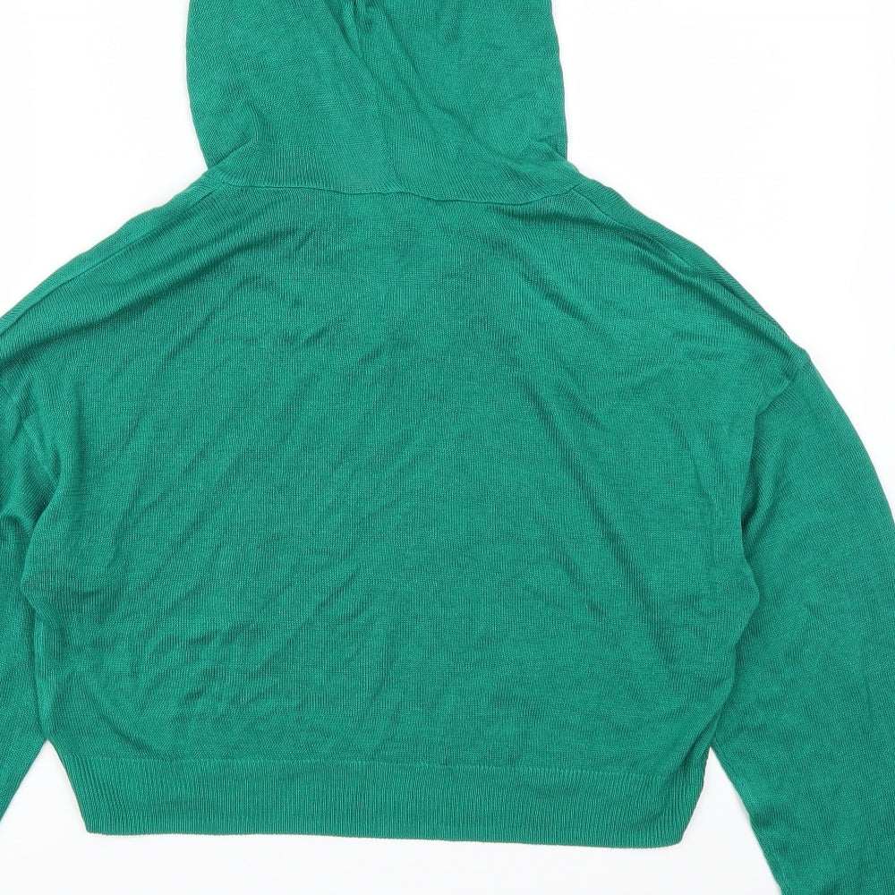 H&M Womens Green   Pullover Hoodie Size M  - Let's Get United