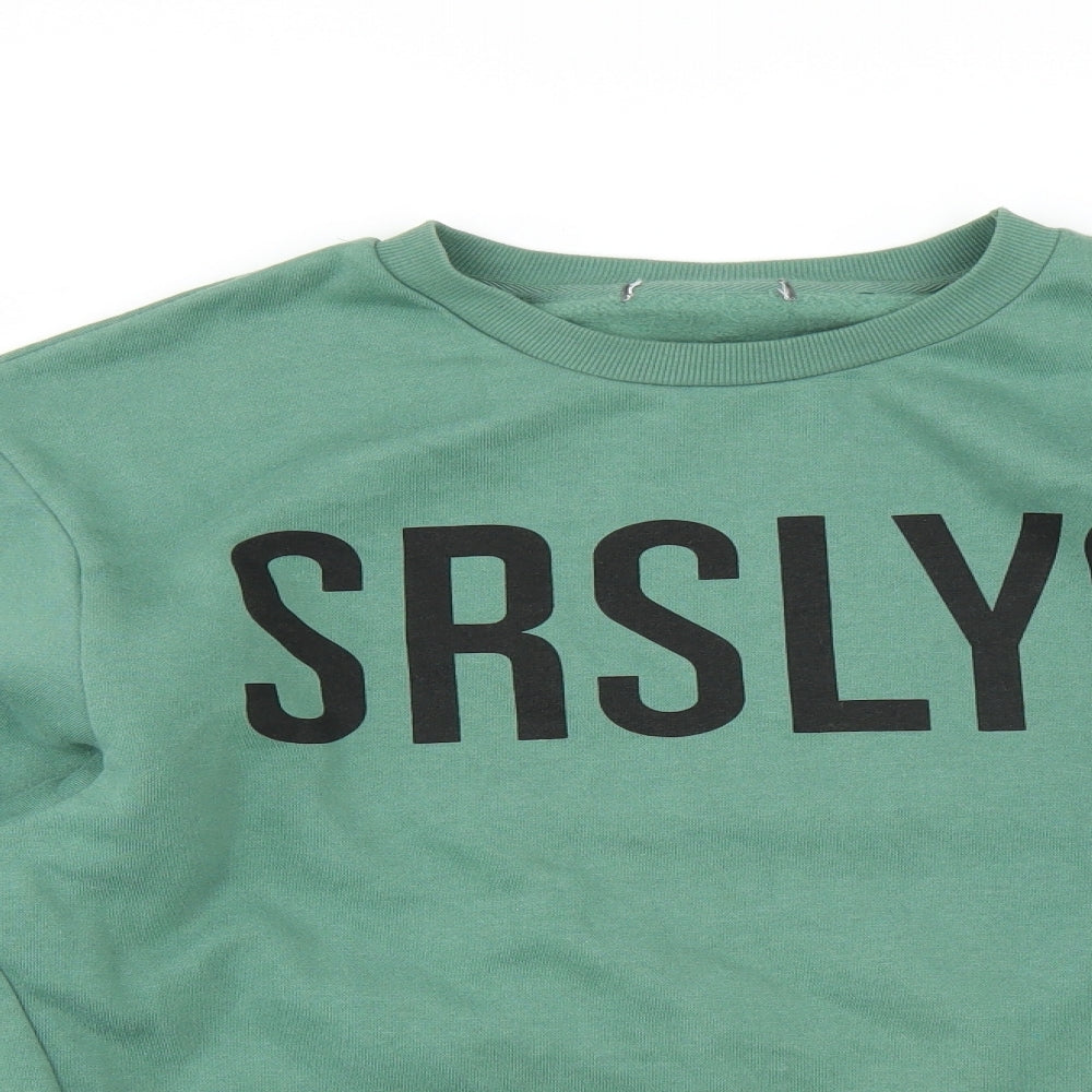 Preworn Womens Green   Pullover Sweatshirt