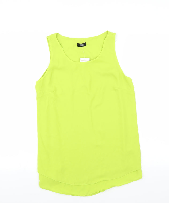 F&F Womens Green Basic Blouse Size 8