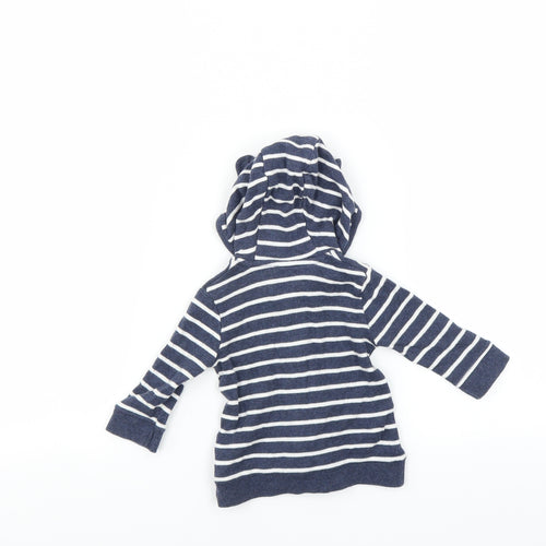 George Baby Blue Striped  Full Zip Jumper Size 0-3 Months
