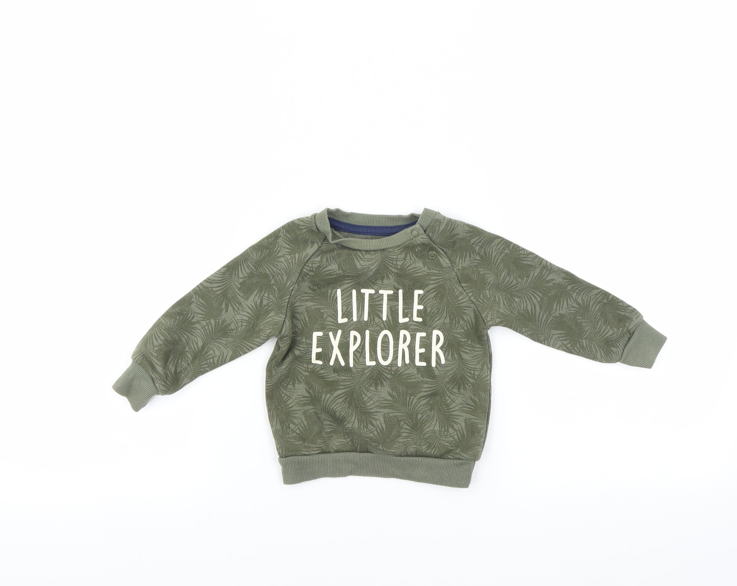 Primark Baby Green   Pullover Jumper Size 6-9 Months  - Little Explorer